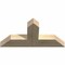 Ekena Millwork Portland Rough Sawn Timber Gable Bracket, Douglas Fir, 36"W x 18"H x 4"D x 6"F, 12/12 Pitch GBW036X18X0406POR00RDF - alternate 5